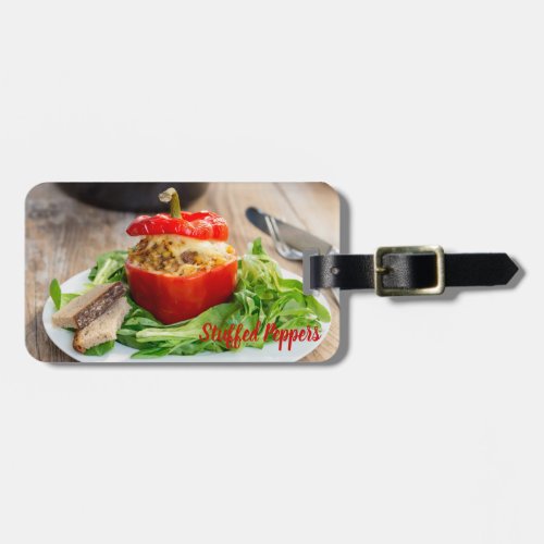 Baked Stuffed Peppers with meat sauce and cheese Luggage Tag
