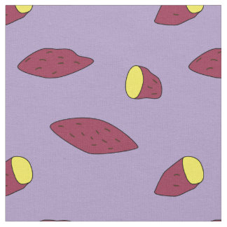 Baked sweet potato (purple) fabric