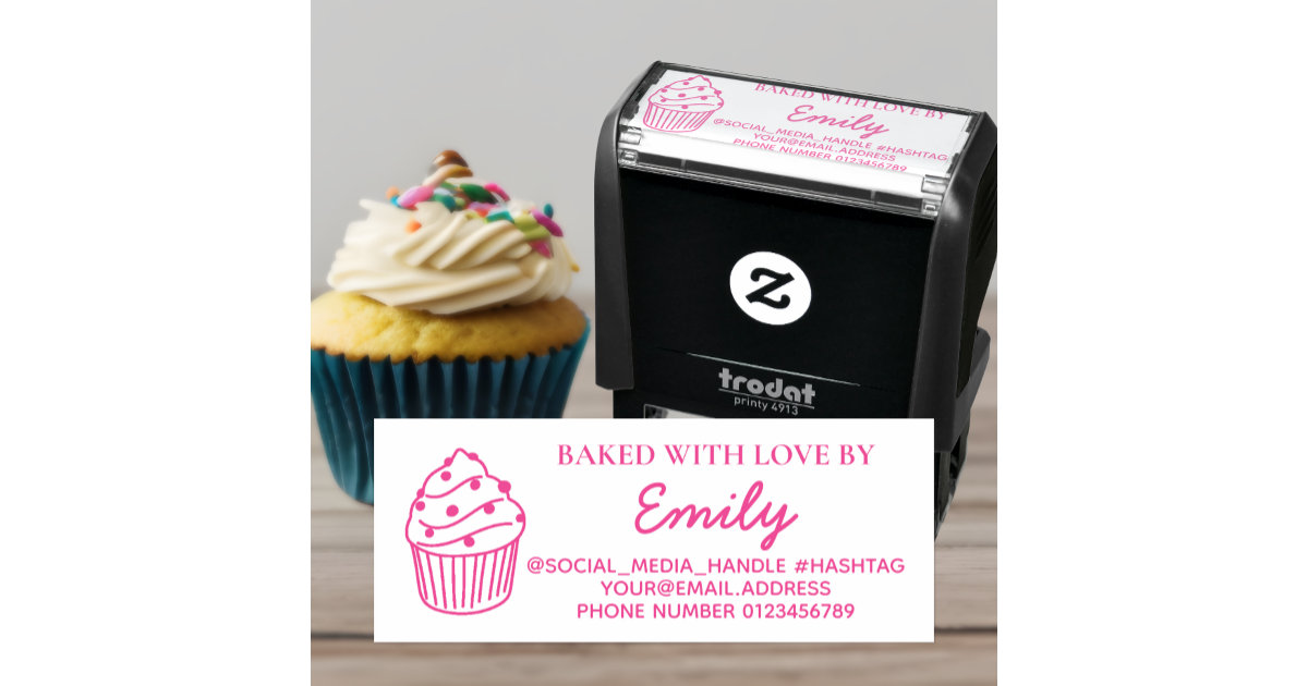 Baked With Love Stamp in Self-inking or Wood, Baker's Labels Stamp, Baking  Sticker Stamp, Personalized Rubber Stamp, Baked by Stamp 10451 