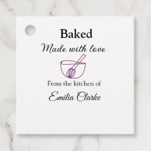 Baked with love bakery business add name texture l favor tags