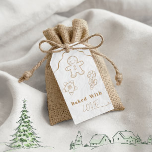 Baked With Love Christmas Holiday Cookie Gift Tags
