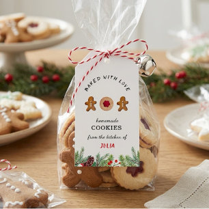 'Baked with Love' Cookies baking  Gift Tags