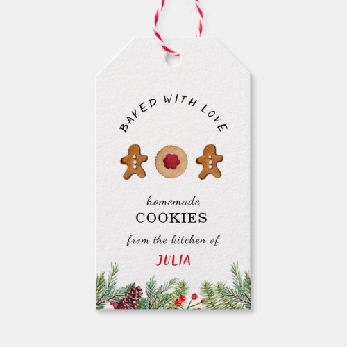 Baked with Love Cookies baking  Gift Tags