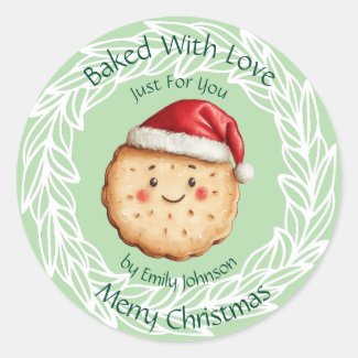 Baked With Love Cute Christmas Cookie 