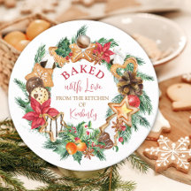 Baked with love Gingerbread wreath Christmas