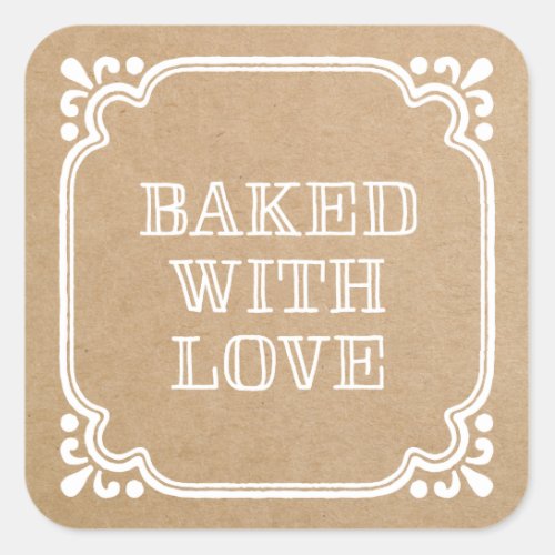 Baked with Love  Holiday Baked Goods Stickers