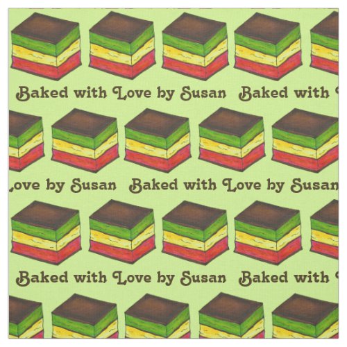 Baked with Love Italian Flag Seven Layer Cookie Fabric