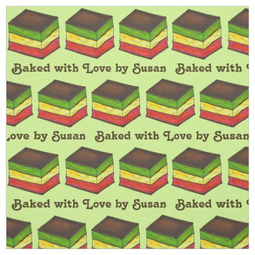 Baked with Love Italian Flag Seven Layer Cookie Fabric