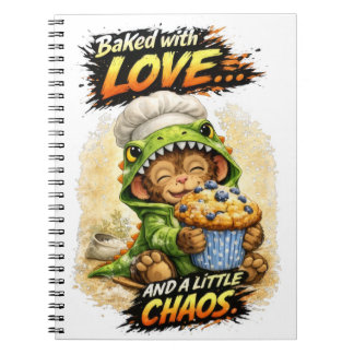 Baked with Love Notebook Cute Dino
