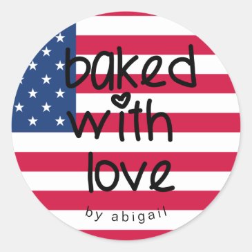 Baked with Love - Personalized U.S. Flag