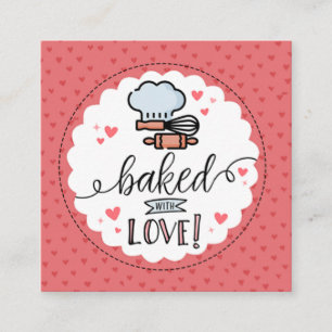 Baked with Love Small Business Card