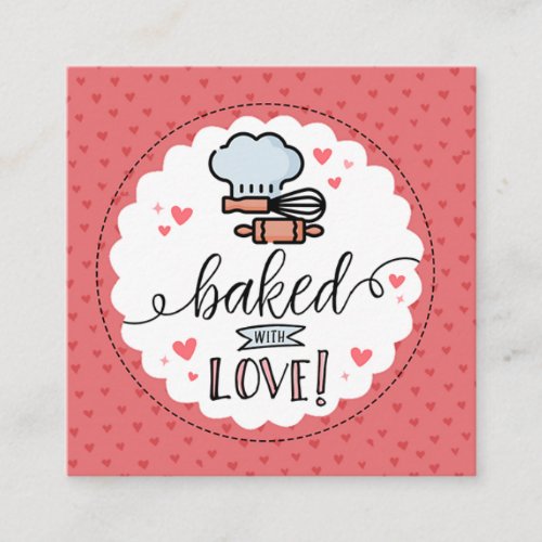 Baked with Love Small Business Card