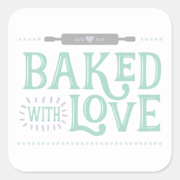Baked With Love Sticker by TheKPlace at Zazzle