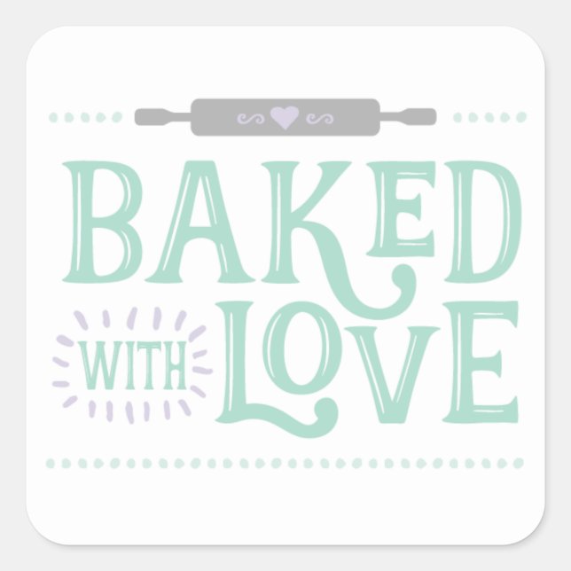 Baked With Love Sticker (Front)