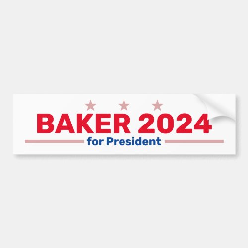 Baker 2024 bumper sticker