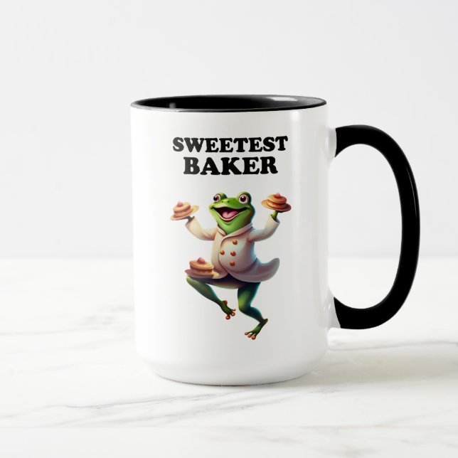 baker 4 frog, cook, toad, AI generated mug (Right)