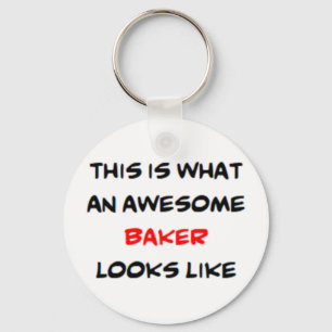 baker, awesome keychain