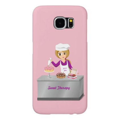 Baker Babe Cake Decorating Sweet Therapy Samsung Galaxy S6 Case