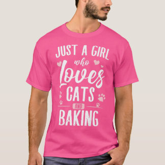 Baker & Bake Fans of Baking Supplies & Cats Lover  T-Shirt