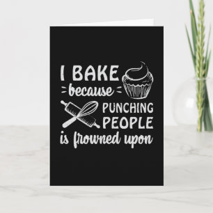 Baker Bakery Bake Bread Cake Baking Gift Idea Card
