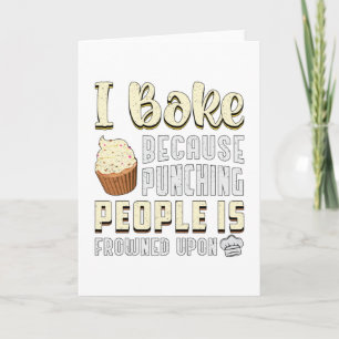 Baker Bakery Bake Cake Baking Bread Funny Gift Card