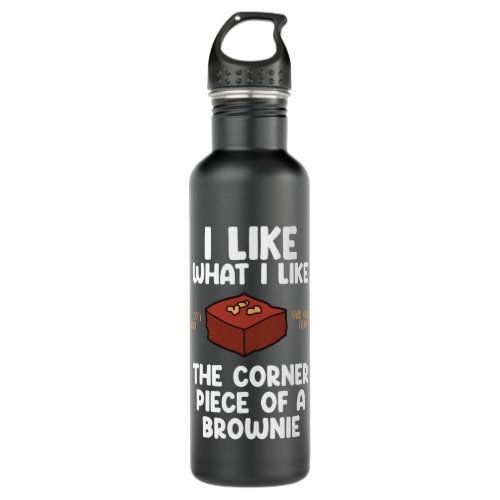 Baker Bakery Brownie Apparel Food Bake Funny Brown Stainless Steel Water Bottle