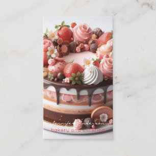 Baker Bakery Business Cards