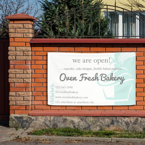 Baker Bakery Catering Mint Opening Banner