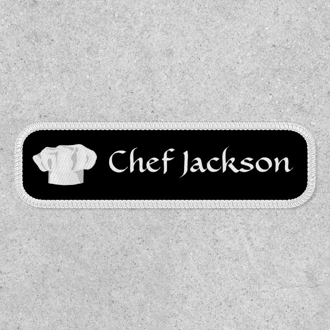 Baker Bakery Custom Chef Name Patch (Front)