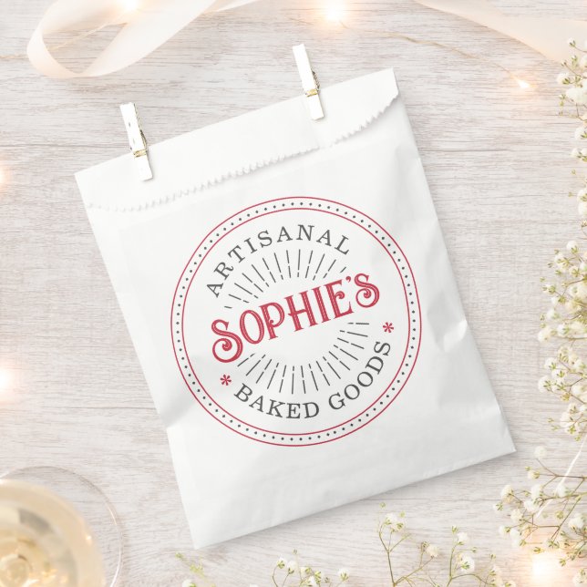 Baker Bakery Pastry Chef Catering Favor Bag (Clipped)