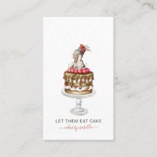 Baker Bakery Pastry Chef Let Them Eat Cake Business Card