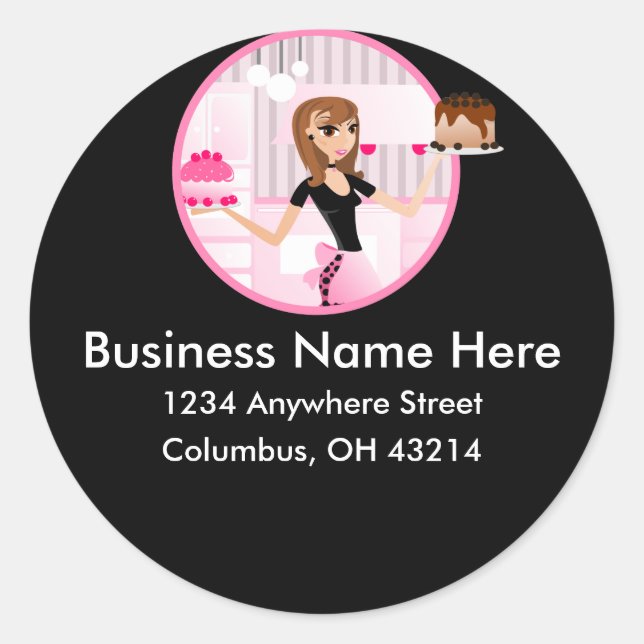 Baker/Bakery/Pastry Chef Return Address Labels (Front)