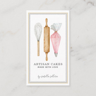 Baker Bakery Pastry Chef Tools Business Card