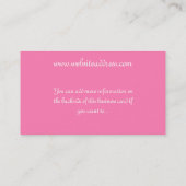Baker/Bakery/Pastry Cupcake Chef 2 Business Cards (Back)