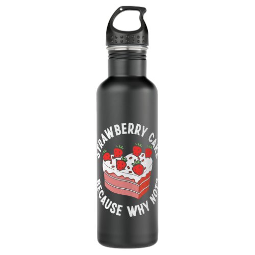 Baker Bakery Strawberry Cake Baking Baker Strawber Stainless Steel Water Bottle