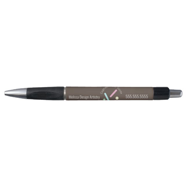Baker Baking Business Logo Sprinkle Confetti Pen (Front)