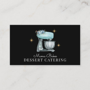Baker Baking Watercolor Dessert Caterer Business Card