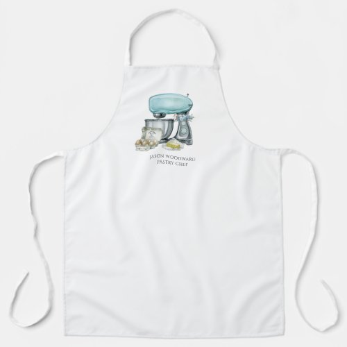 Baker Baking Watercolor Pastry Chef  Apron