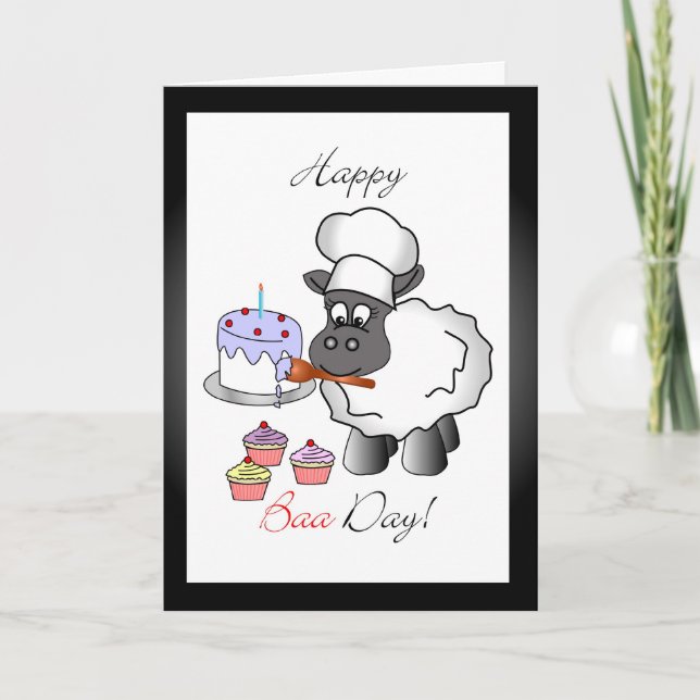 Baker birthday greeting card (Front)