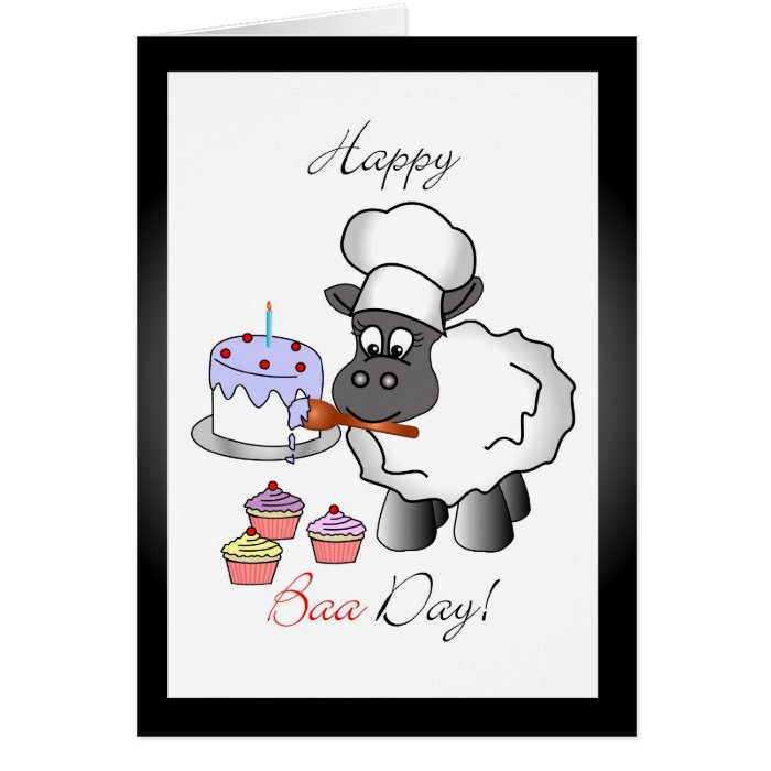 Baker birthday greeting card