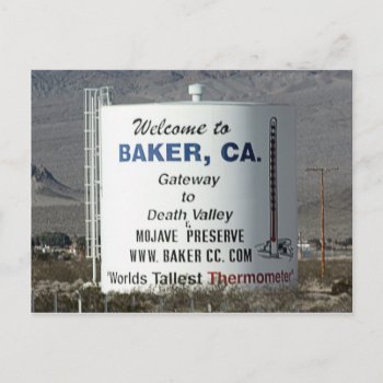 Baker  Ca Postcard by gravityx9 at Zazzle