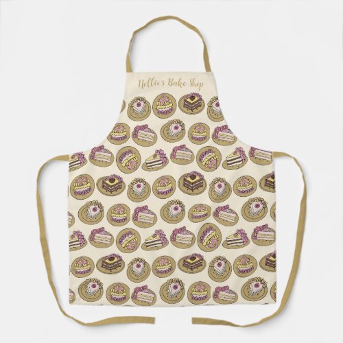 Baker Cake Pattern  Apron