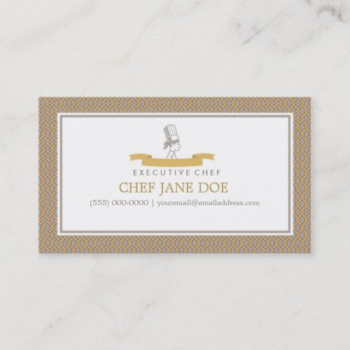 Baker Chef Calling Card Business Card