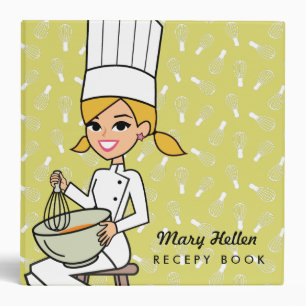 Baker Chef Themed Recipe Binder