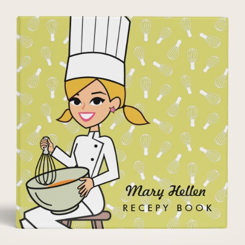 Baker Chef Themed Recipe Binder