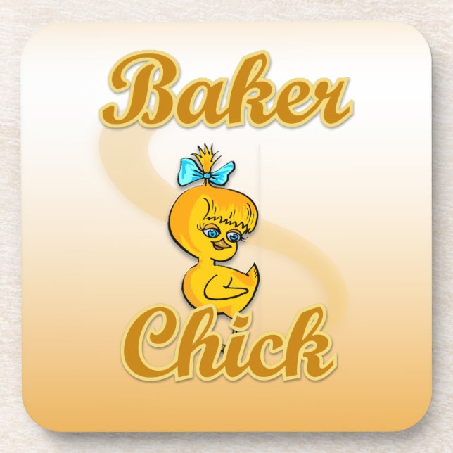 Baker Chick Beverage Coaster (Front)