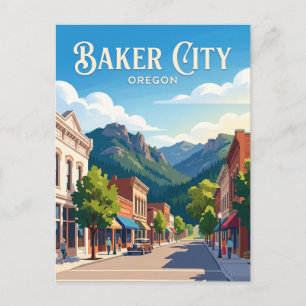 Baker City, Oregon Postcard