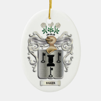 Baker Coat of Arms Ornament
