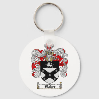 BAKER FAMILY CREST -  BAKER COAT OF ARMS KEYCHAIN