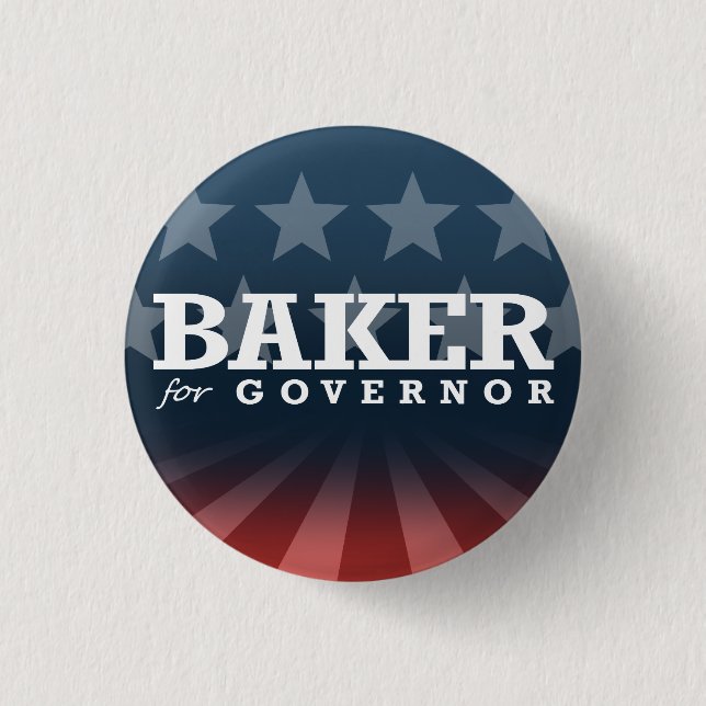 BAKER FOR GOVERNOR 2014 BUTTON (Front)